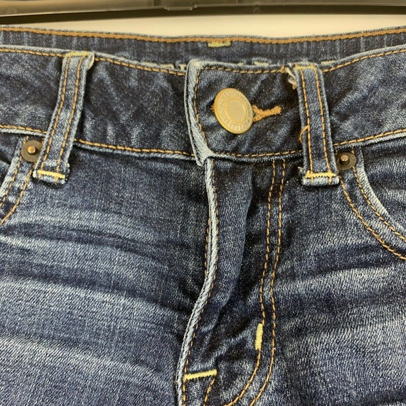 american eagle raw hem denim shorts 00 - Picture 4 of 7